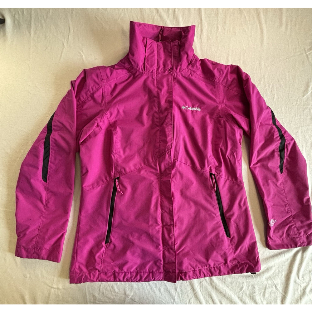 Columbia Women’s Interchange Jacket Shell Small Pink Waterproof